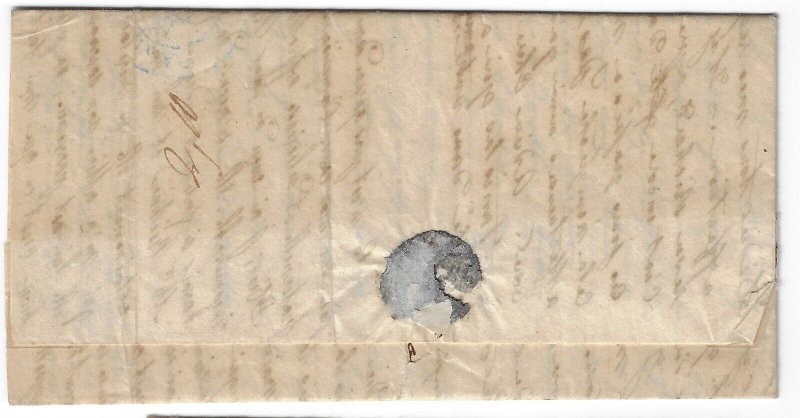 France 1842 FL entire Brumath (Bas-Rhin) to Paris. Stephansfeld Asylum  (a680
