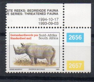 SOUTH AFRICA - 1993 - FAUNA - RHINOCEROS - Standard -