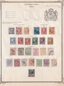 NETHERLANDS - USED COLLECTION ON ALBUM PAGES - DR. SCHULTZ ESTATE - Q197