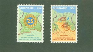 SURINAM 641-2 MH BIN $1.60