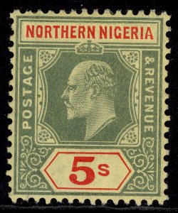 NORTHERN NIGERIA EDVII SG38, 5s green & red/yellow, LH MINT. Cat £28.