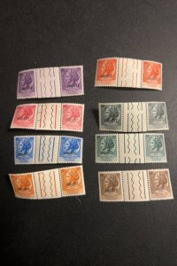 Italy Trieste 170-77 mint set of gutter pairs rare