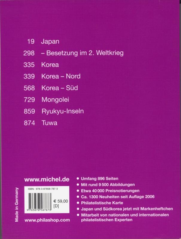 Michel Katalog - Japan, Korea, Mongolia 2008 (New)
