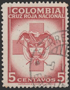 COLOMBIA STAMP 1947 SCOTT # RA29. USED. # 1