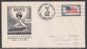 United States - Oct 8, 1958 West Hempstead, NY Exhibition Cover