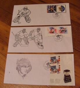 LOT#6 -Canada Special Hockey Stamp show cover-Qtt3 -Goaler - Art Trophy -C$60.00