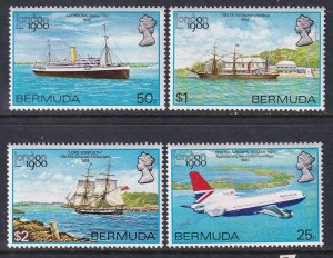 Bermuda 393-396 Transportation MNH VF