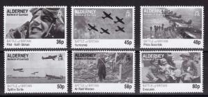 Alderney Guernsey 369-374, MNH, 2010 MNH Battle of Britain 70th Ann. x26533