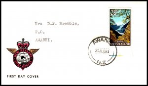 New Zealand 398 Typed FDC