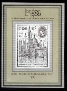 Great Britain Scott  909a MNH** London 1980 souvenir sheet