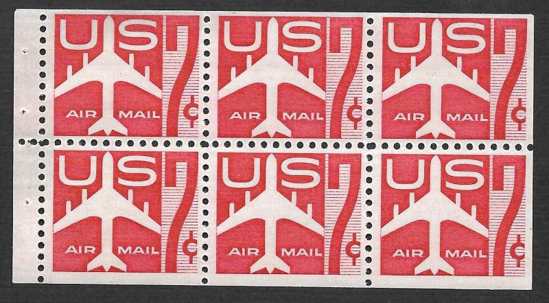 1960 VF-XF 7c Red Jet Airmail Grouping Scott #C60** PNB #C60a** #C61** LP