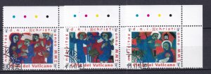 2001 - VATICAN - Scott #1201-1203 -  Used