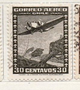 Chile 1934-36 Early Issue Fine Used 30c. 098004