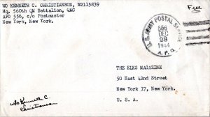 United States A.P.O.'s Soldier's Free Mail 1944 U.S. Army Postal Service, A.P...