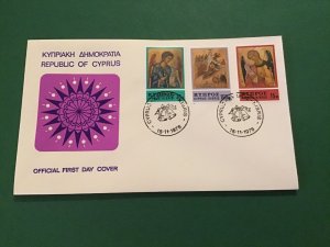 Cyprus First Day Cover Christmas 1976 Stamp Cover R43132