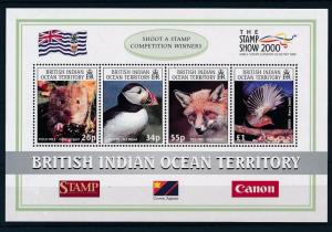 [29995] British Indian Ocean Territory 2000 Birds Vögel Oiseaux Fox MNH Sheet