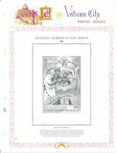 WHITE ACE 2022 Vatican City Singles Album Supplement V-73 for Stamps