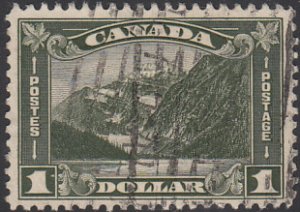 Canada 1930-31 used Sc 177 $1 Mt Edith Cavell