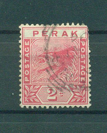 Malaya - Perak sc# 43 used cat value $.40