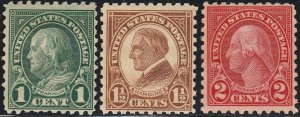 U.S. 581-591 MH & MNH (32220)