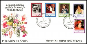 Pitcairn Islands 270-274 Queen Elizabeth II U/A FDC