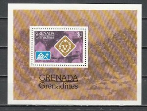 Grenada, Grenadines. Scott cat. 90. Scout Jamboree s/sheet. *