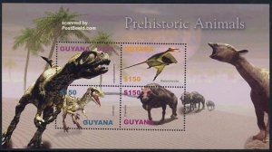 Guyana 2005, Prehistoric animals 4v m/s, Eustreptospondylus, MNH