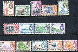 TRISTAN DA CUNHA-1954 MOUNTED MINT SET Sg 14-27 V42741