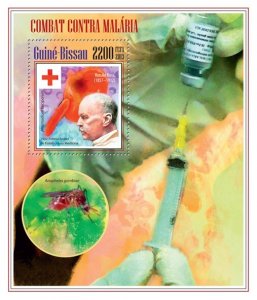 GUINEA BISSAU - 2013 - Fight Against Malaria - Perf Souv Sheet-Mint Never Hinged