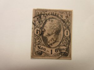 German States SAXONY Scott 9 USED Lot11 Cat $8