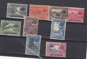 Malaya Malacca KGVI 1960 Set To $1 SG50/59 Fine Used BP5675