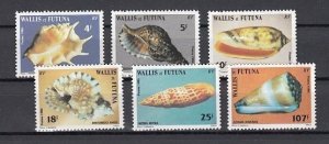 Wallis & Futuna MNH 333-8 Sea Shells Marine Life 1986