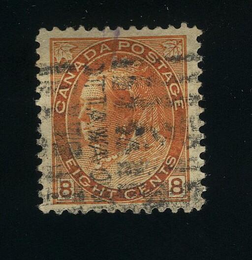 1898-02, Canada, M-VF-Used ,QV ''Numeral'' 8c  # 82