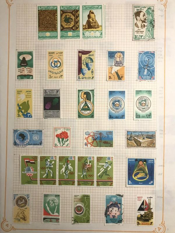 EGYPT 1980s +Express M&U Collection Incl. Sheets (Appx 90 Items) KR 685