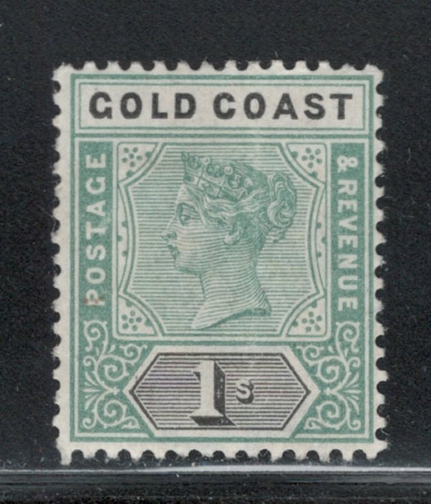 Gold Coast 1898 Queen Victoria 1sh Scott # 32 MH