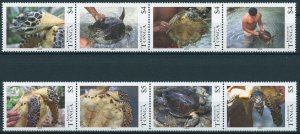 Tonga 2013 MNH National Cultural Center Turtles 8v Set Reptiles Marine