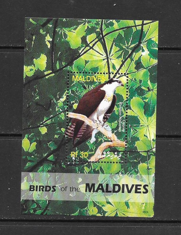 BIRDS - MALDIVES #2907  OSPREY S/S  MNH