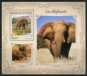 GUINEA 2017 ELEPHANTS SOUVENIR  SHEET MINT NH
