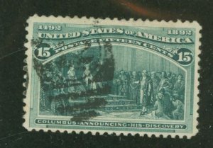 United States #238 Used Single (Fancy Cancel)