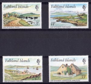 Falkland Islands 1980 Sc#310/313 Stanley-Port Egmont-Port Louis-Keppel Set MNH