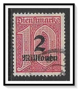 Germany #O38 Official Surcharged Used