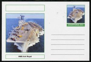 Chartonia (Fantasy) Ships - HMS Ark Royal postal statione...