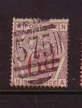 Great Britain Sc95 1883 6d on 6 d Victoria stamp