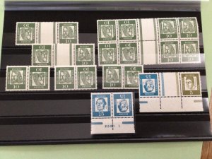 Germany Berlin 1961 famous germans mint never hinged Tete-Beche stamps Ref A8709