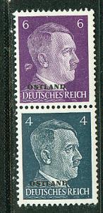 Russia - German occup. Scott # N13 + N11, mint nh, S3