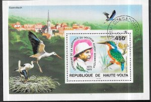 Burkina Faso #C215 450fr   Albert Switzer S/S (U) CV $2.25