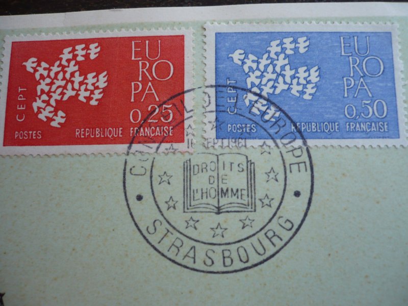 Europa 1961 - France - Set - First Day Cover