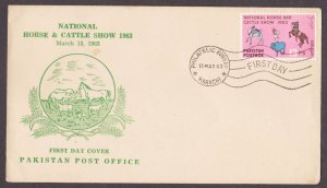 PAKISTAN - 1963 NATIONAL HORSE & CATTLE SHOW - FDC