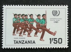 Tanzania International Youth Year 1985 Scout Scouting (stamp) MNH
