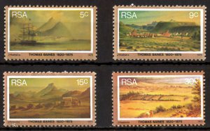 South Africa 1975 Sc#443/446 PAINTINGS BY JOHN THOMAS BAINES  Set (4) MNH